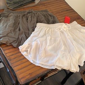 2 pair  of flowy shorts